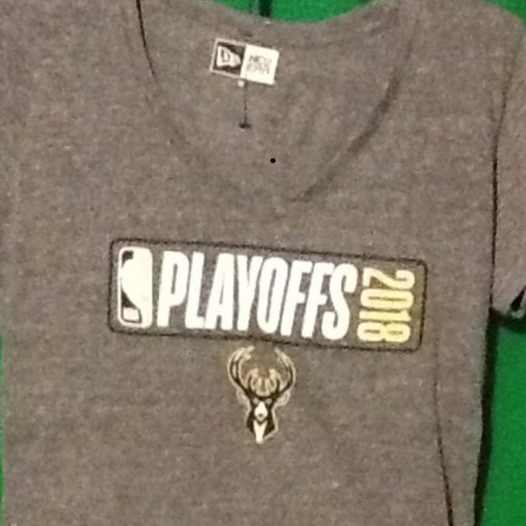 New Era Tops - 🌼 Milwaukee Bucks Women 🌼2018 Playoff T-shirt.